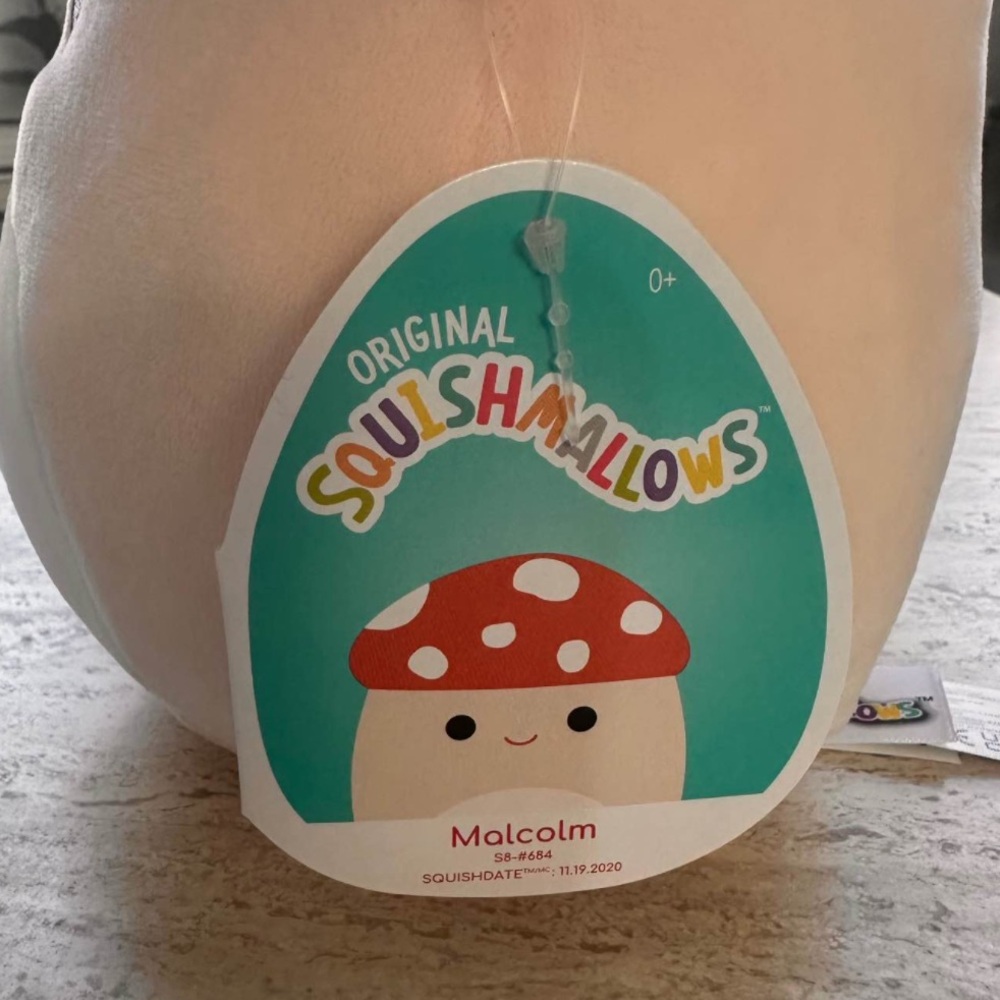Malcom the Mushroom 8” Squishmallow - Brand New - Picture 3 of 4